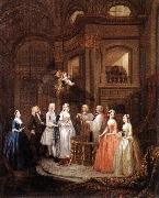 HOGARTH, William The Marriage of Stephen Beckingham and Mary Cox f oil